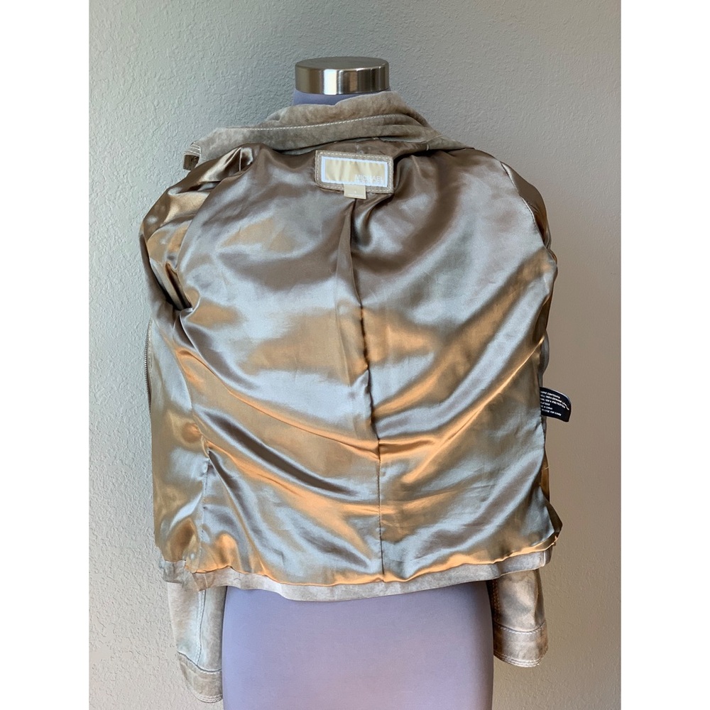 *CLOSET CLOSING* Michael Kors Suede Moto Jacket- Sz Small - Picture 7 of 13